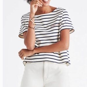 Madewell Staycation Graphic Tee Cropped Boxy